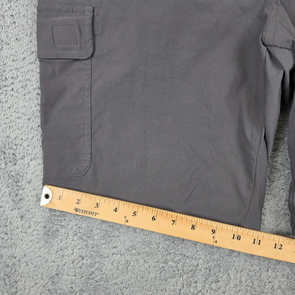 Orvis Cargo Shorts Mens 34 Grey Tan Lot of 2 Stretch Hiking Outdoor Utility Belt